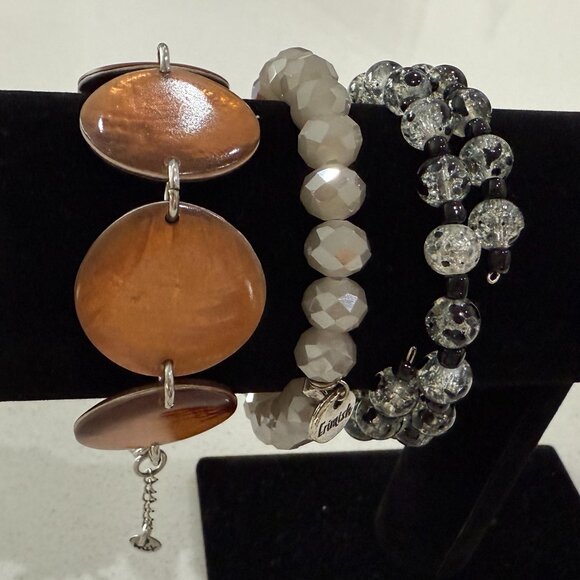 3 Assorted Vintage Fashion Bracelets - Picture 1 of 9